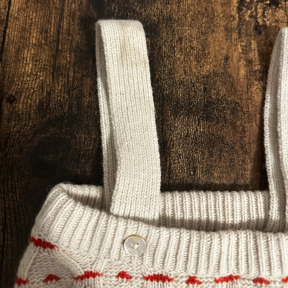 Bene Bene Red Tyrol Smocking Romper 12 Months NWT - Picture 5 of 6